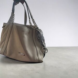 Michael Kors Taupe Leather Shoulder Bag